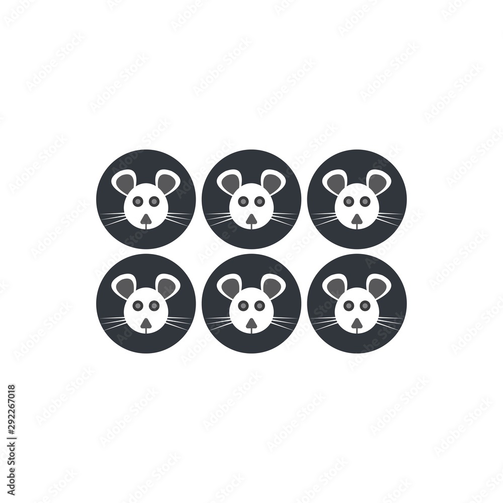 Mouse logo template icon design Mouse logo template icon design