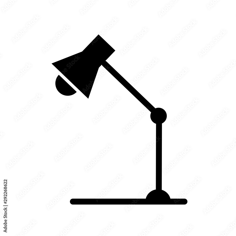 Desk Lamp Icon Vector Design Template Desk Lamp Icon Vector Design Template
