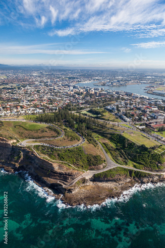 Newcastle aerial view King Edward Park