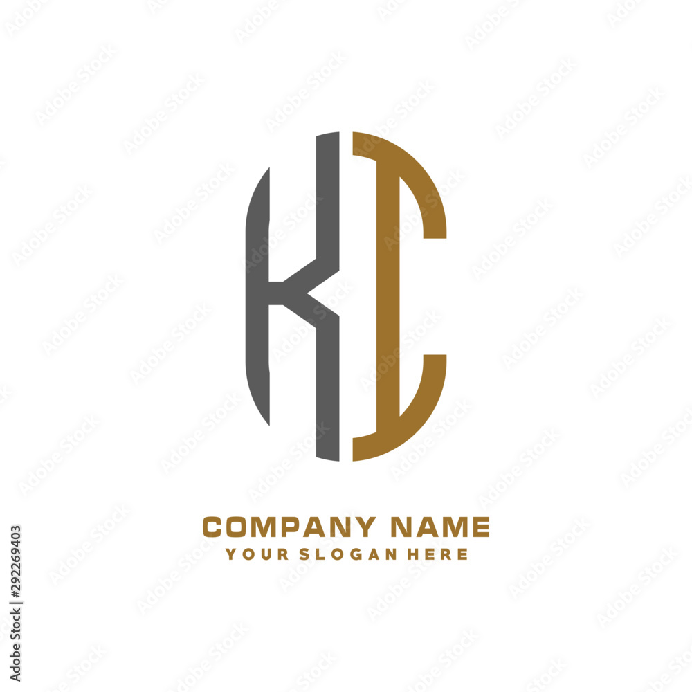 KI minimalist letters, with black and gold, white, black background logos KI minimalist letters, with black and gold, white, black background logos