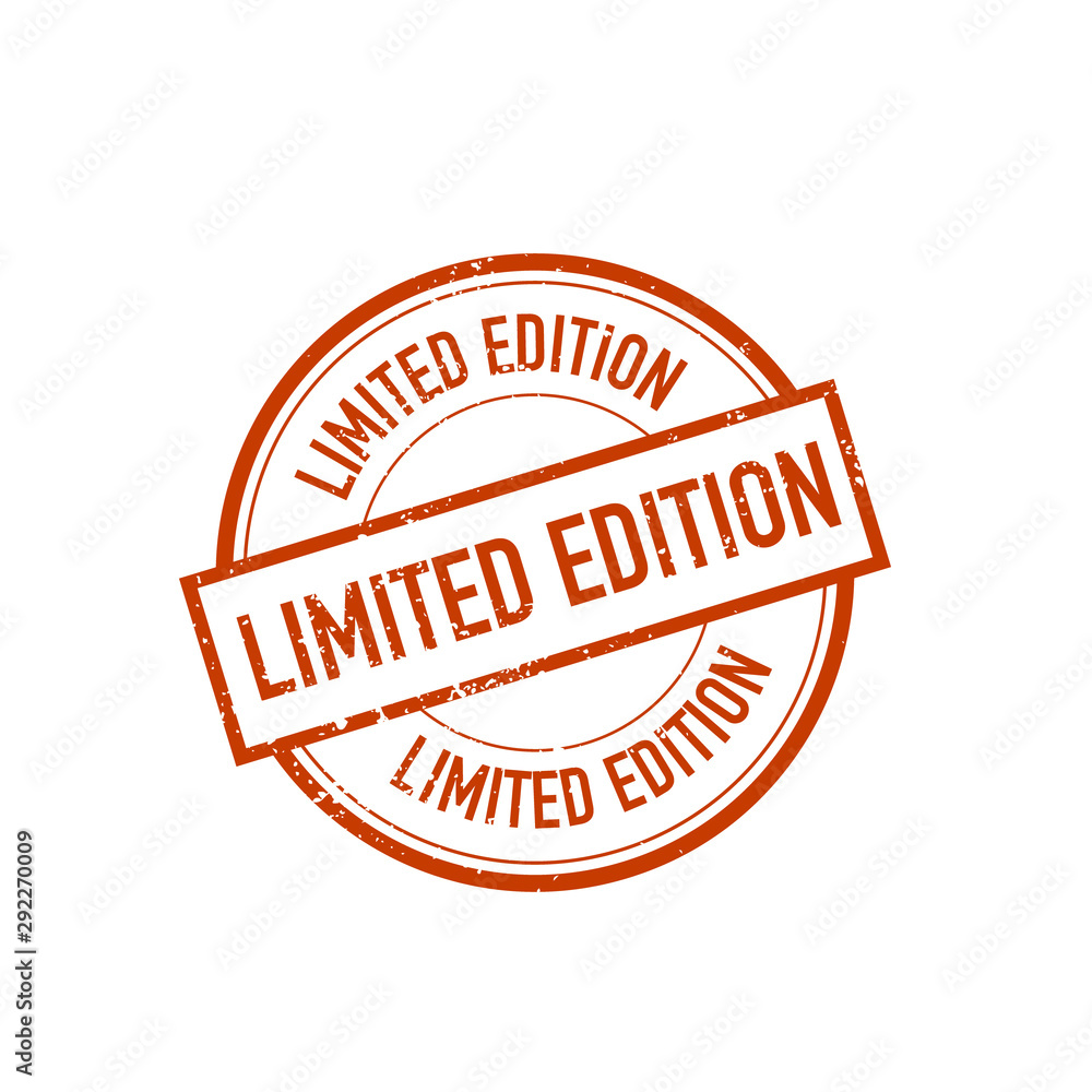 limited edition round red grunge stamp limited edition round red grunge stamp