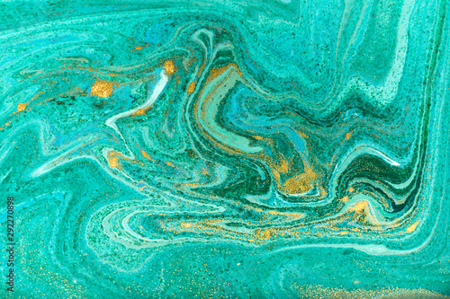 Beautiful unique turquoise acrylic marble background