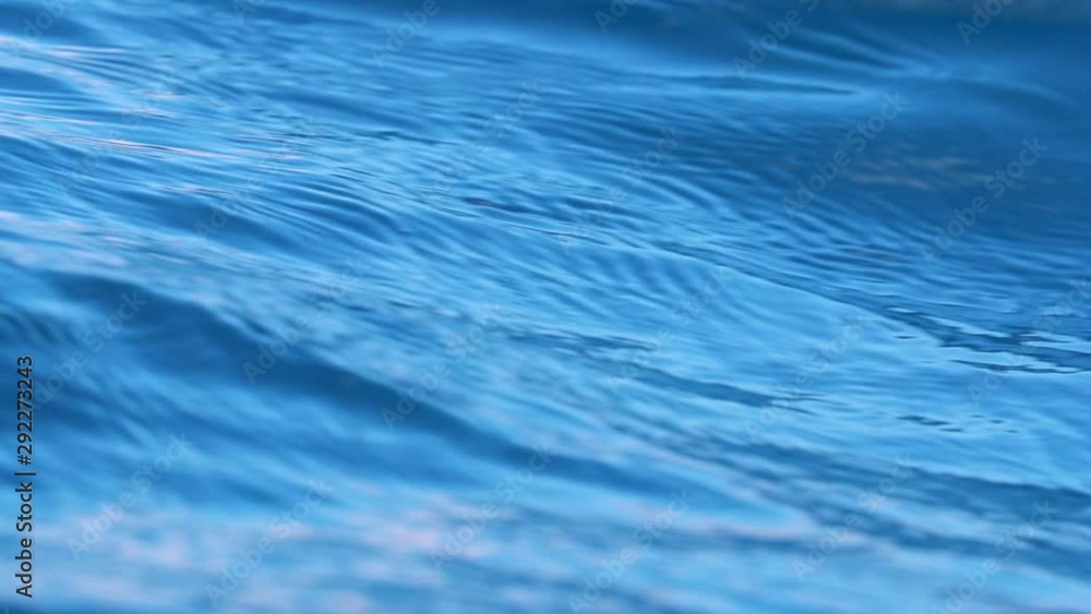 Blue South Pacific Ocean Water in and out of Focus Slow Motion Blue South Pacific Ocean Water in and out of Focus Slow Motion