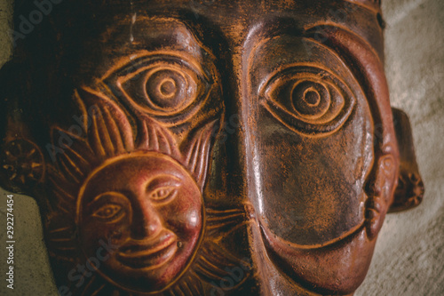 African Mask Close Up