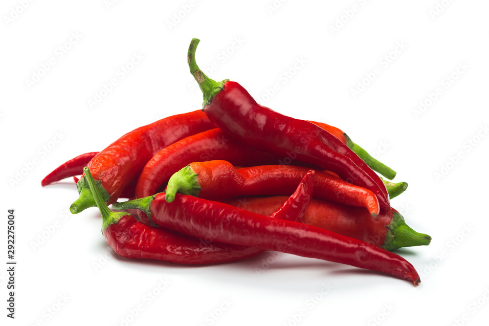 Red chili pepper isolated on a white background. Healthy food. Fresh vegetables. Red chili pepper isolated on a white background. Healthy food. Fresh vegetables.