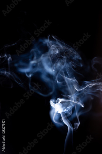 Fototapeta Naklejka Na Ścianę i Meble -  Smoke motion on black background.