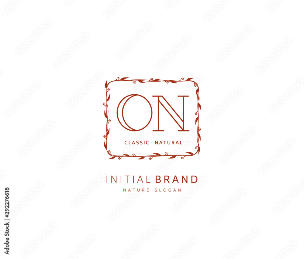 O N ON Beauty vector initial logo, handwriting logo of initial signature, wedding, fashion, jewerly, boutique, floral and botanical with creative template for any company or business. O N ON Beauty vector initial logo, handwriting logo of initial signature, wedding, fashion, jewerly, boutique, floral and botanical with creative template for any company or business.