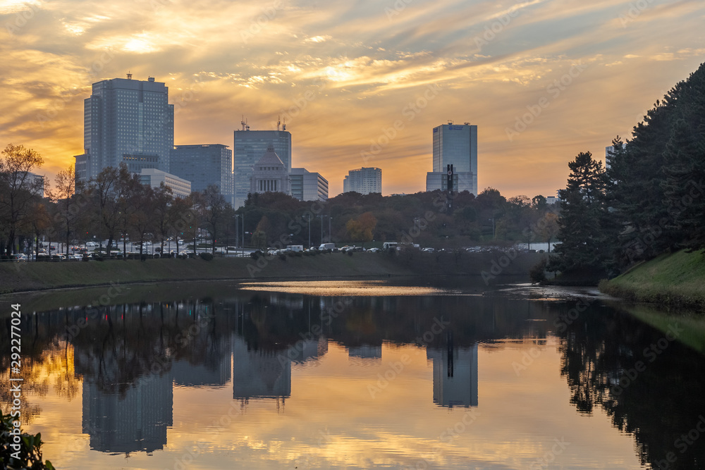 Fototapeta premium tokio sunset