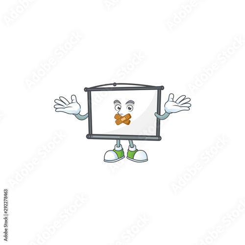 Silent empty project screen on white background