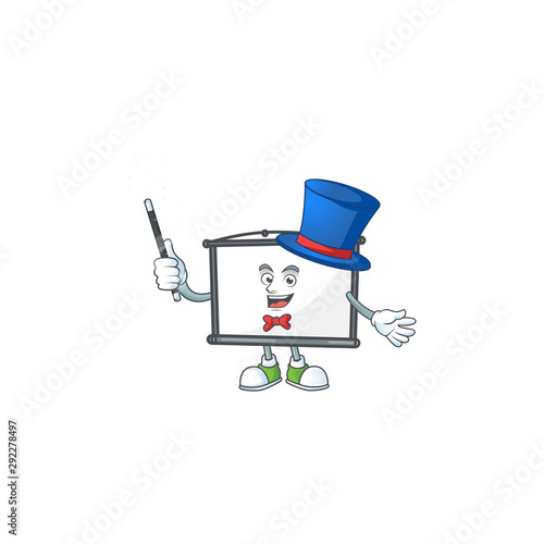 Magician empty project screen on white background