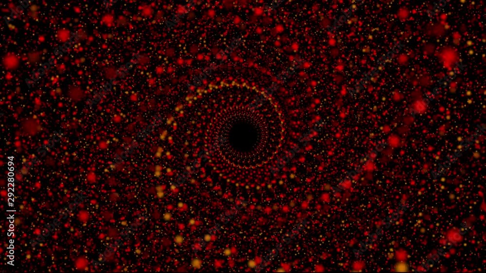 Seamless chaotic particle spiral pattern on black background Seamless chaotic particle spiral pattern on black background