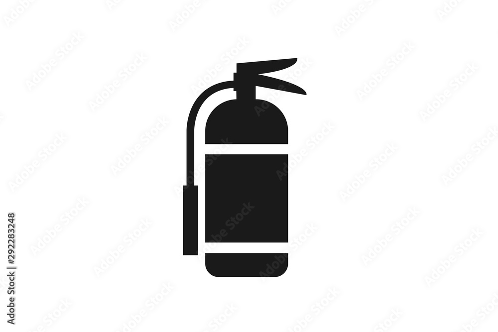 Fire extinguisher icon vector sign isolated on white background Fire extinguisher icon vector sign isolated on white background