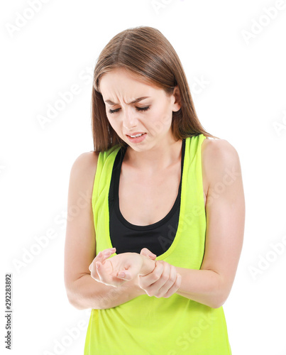 Young woman suffering from ...