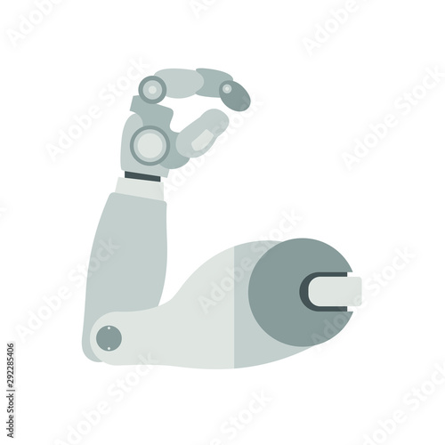 A mechanical or prosthetic arm emoji vector illustration