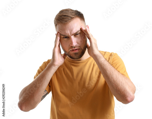 Young man suffering from he...