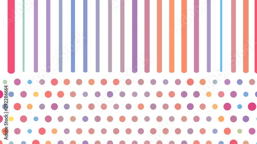 4K Abstract motion background.Lines and circles on white background  