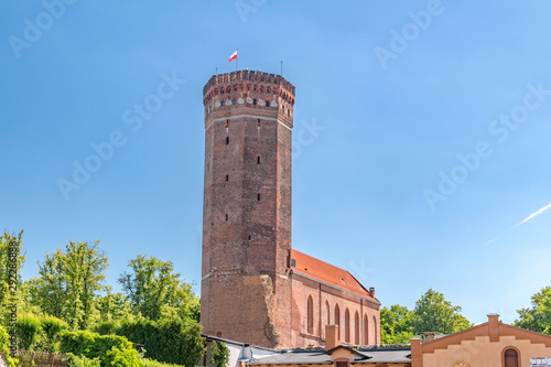 Castle fortifications of the Teutonic Order in Czluchow, Poland.