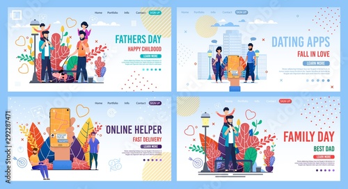 Landing Page Set for Organization People Duties