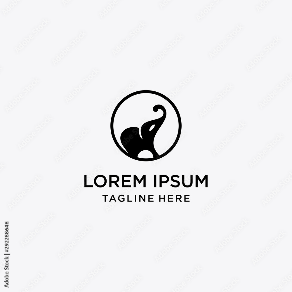Elephant Logo Business Vector Design Template . Elephant Logo Business Vector Design Template .
