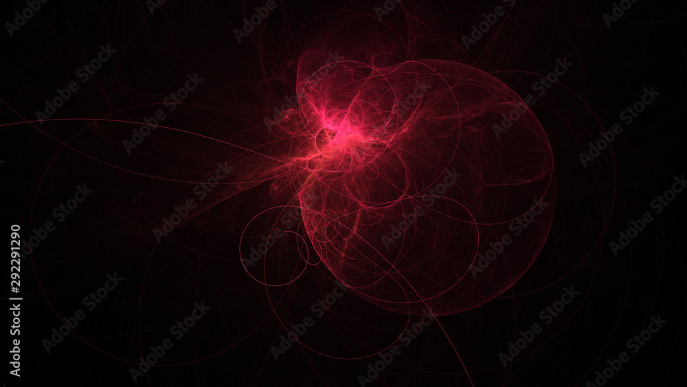 Abstract transparent red crystal shapes. Fantasy light background. Digital fractal art. 3d rendering. Abstract transparent red crystal shapes. Fantasy light background. Digital fractal art. 3d rendering.