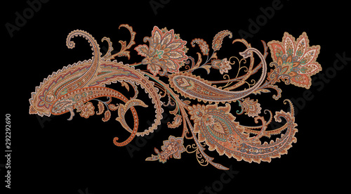 Decorative elegant luxury design.Design for cover, fabric, textile, wrapping paper .Paisley pattern.