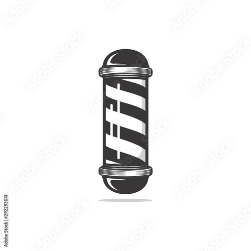 Barbel pole icon vector