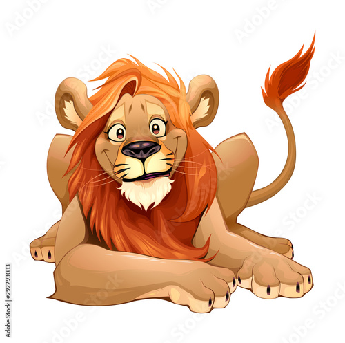 Happy Lion smiling