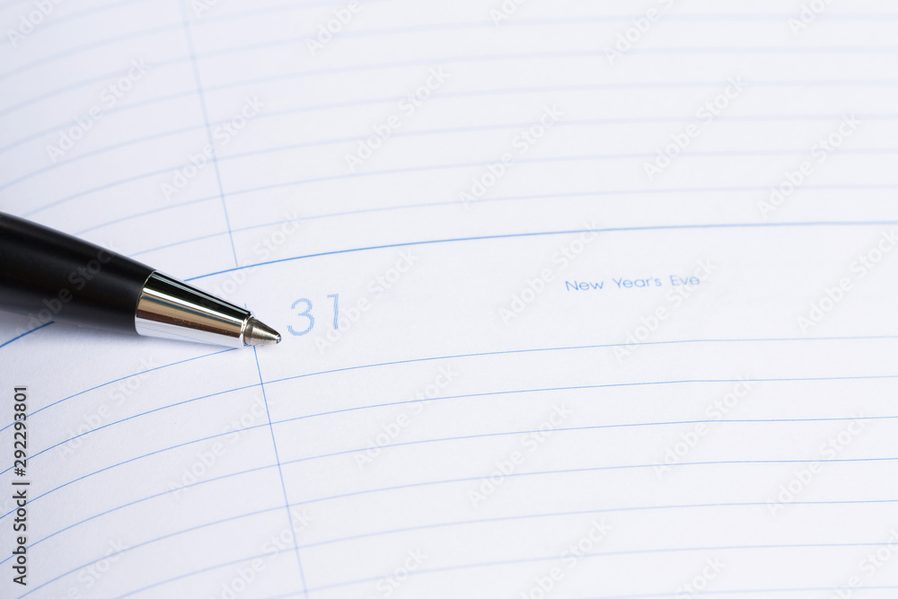 Pen with text year eve, Concept holidays Pen with text year eve, Concept holidays