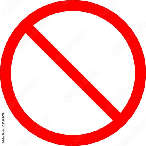Free Download Red Prohibition stop sign, Red circle warning and no entry or access with symbol. - GFXLoad