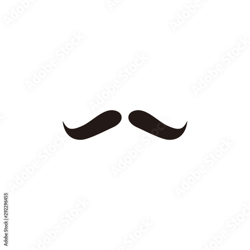Mustache icon vector