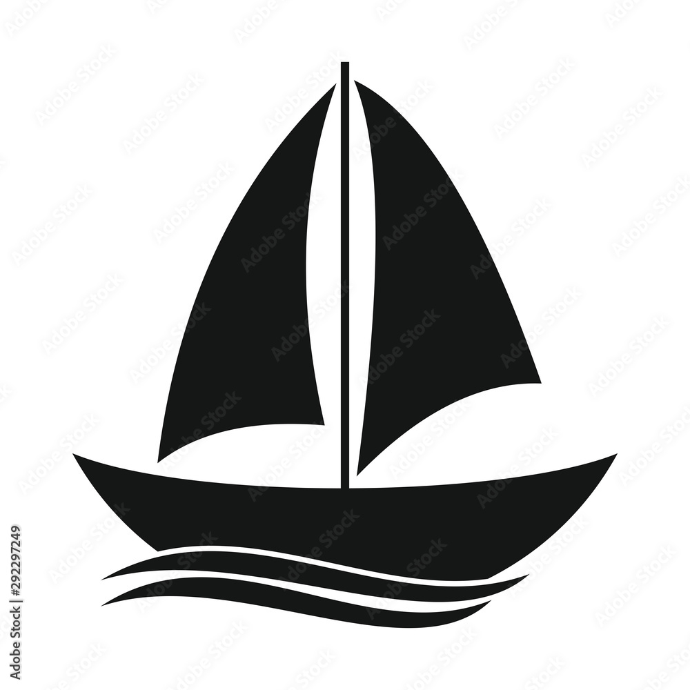 Ship icon vector symbol illustration