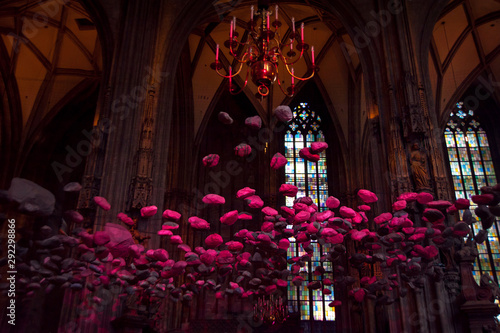 famous Votiv Church (Votivkirche). Vienna, Austria