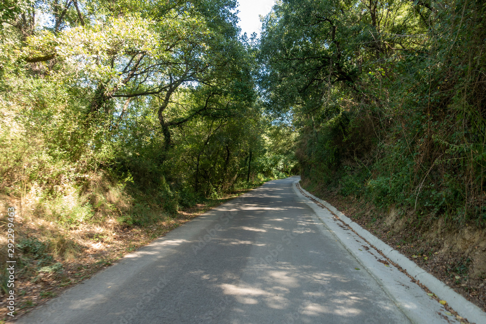 The ter route through the interior of Girona The ter route through the interior of Girona