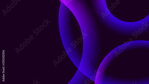 Colorful dynamic synergy concept, bright gradient shapes