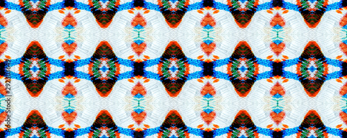 Ikat Seamless Pattern. photo