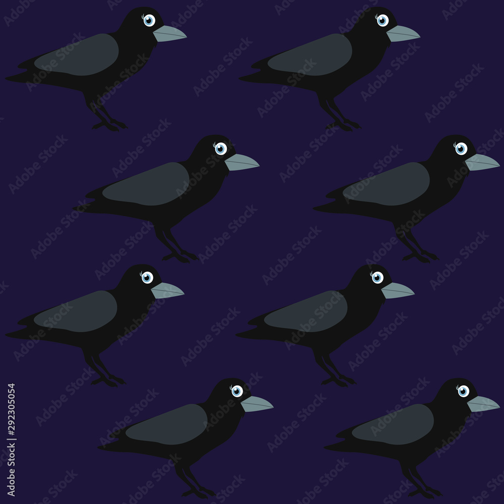 Art, Crow, bird, vector illustration Art, Crow, bird, vector illustration