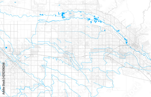 Rich detailed vector map of Meridian, Idaho, USA