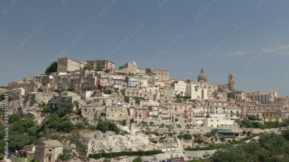Panoramic view of the ancient city of Ragusa Ibla in Sicily, Italy. Panoramic view of the ancient city of Ragusa Ibla in Sicily, Italy.