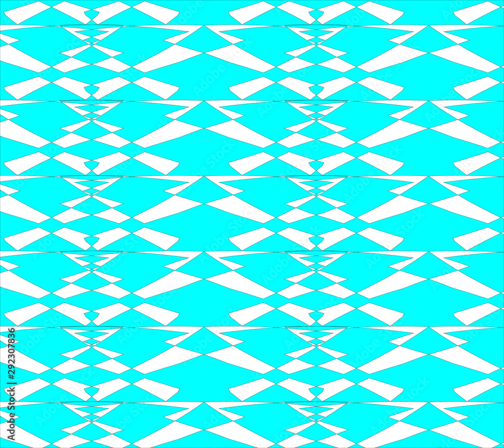 Fototapeta premium Abstract blue and white pattern for background and textile design