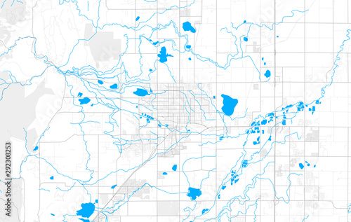 Rich detailed vector map of Longmont, Colorado, USA