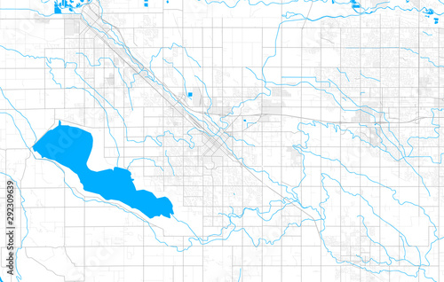 Rich detailed vector map of Nampa, Idaho, USA