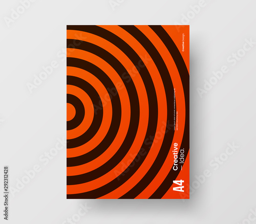 Amazing business presentation vector A4 vertical orientation front page mock up. Modern corporate report cover abstract geometric illustration design layout. Company identity brochure template.