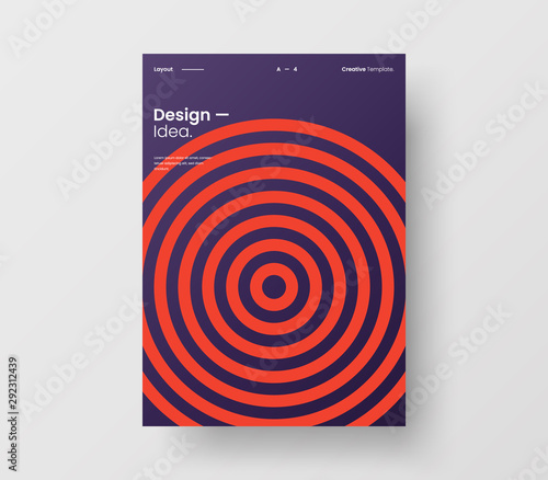 Amazing business presentation vector A4 vertical orientation front page mock up. Modern corporate report cover abstract geometric illustration design layout. Company identity brochure template.