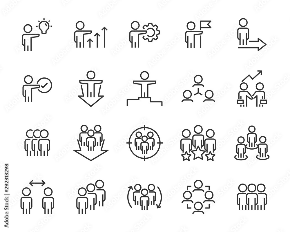 set of people icons, such as discussion, collaborate, team, seminar set of people icons, such as discussion, collaborate, team, seminar