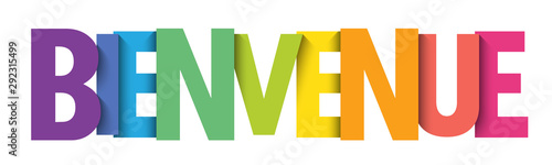 Typographie vecteur BIENVENUE