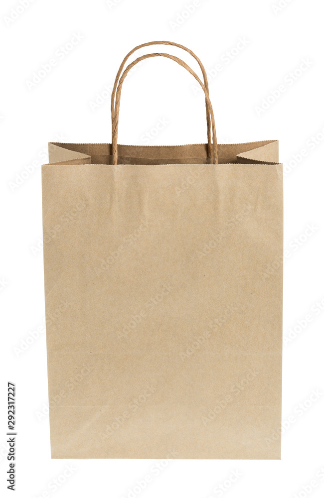 Paper bag on white background Paper bag on white background