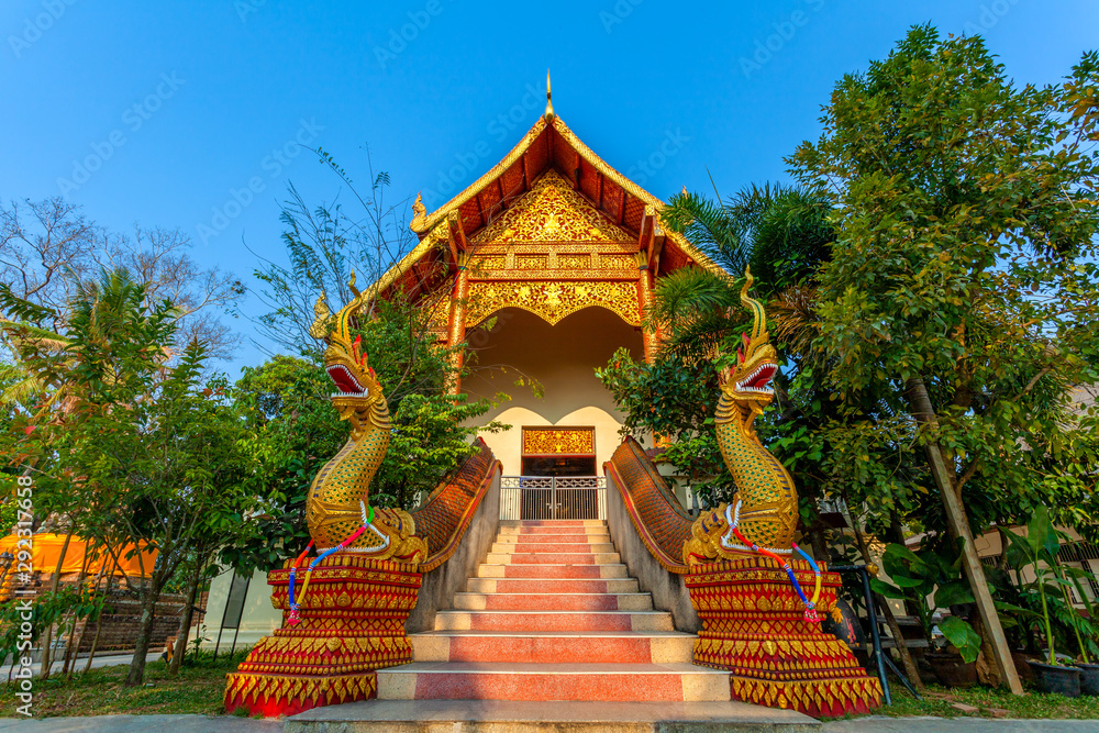 the golder temple of King Mengrai the Great in CHiang Rai