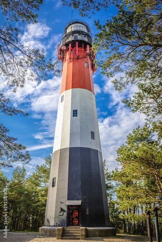 Baltic Sea lighthouse in Osetnik village, Poland photo