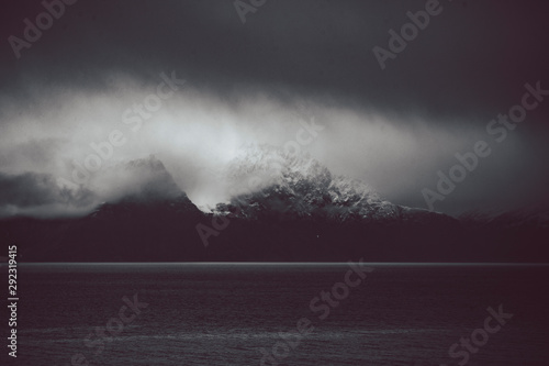 storm over a landscape photo