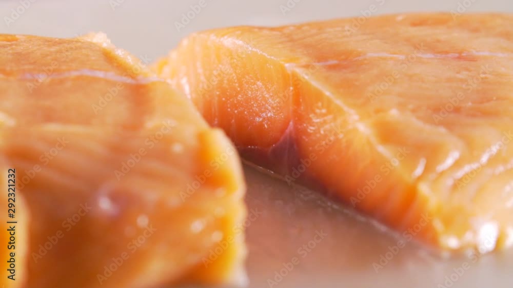 chef cuts red fish, the most delicious meat chef cuts red fish, the most delicious meat